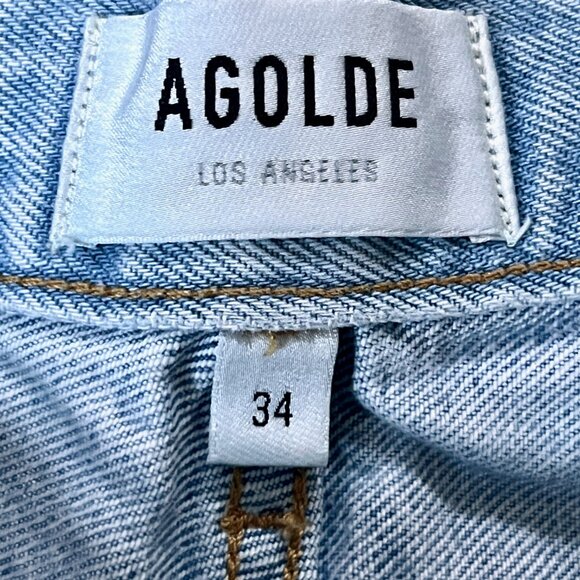 AGOLDE 90's Straight-Leg Jeans -Women's Size 34 -Organic Cotton - Loose Fit -EUC - Picture 8 of 12